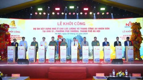 Khởi công Dự án nhà ở cho lực lượng vũ trang Công an nhân dân